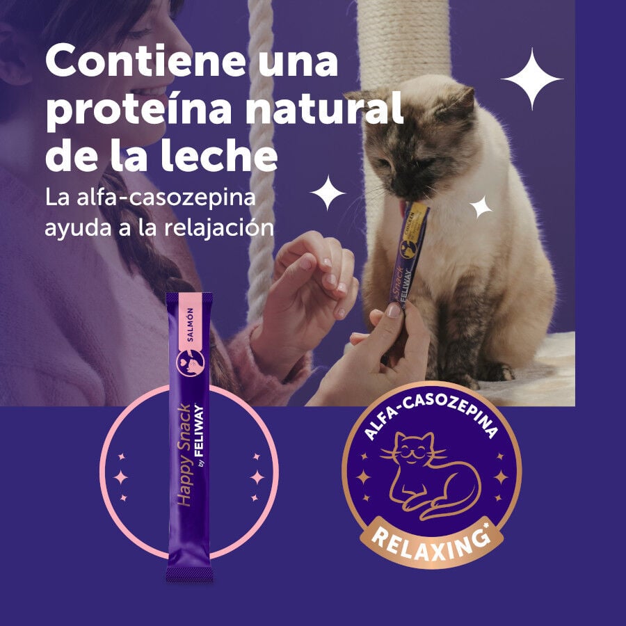 6 barritas Feliway Ceva Happy Snack Salm&oacute;n para gatos, , large indicador imagen numero 3