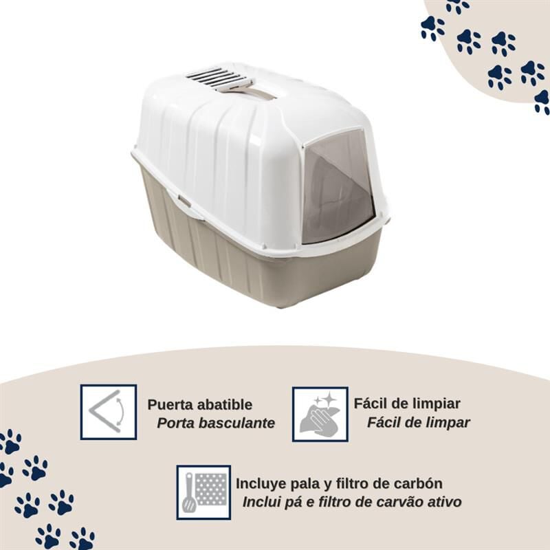 Nice Care Arenero Cerrado Komoda Beige para gatos, , large indicador imagen numero 3