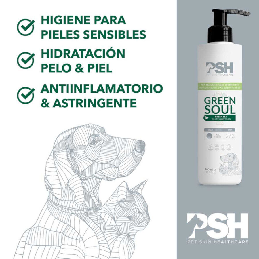 PSH Green Soul Acondicionador para perros y gatos, , large indicador imagen numero 3