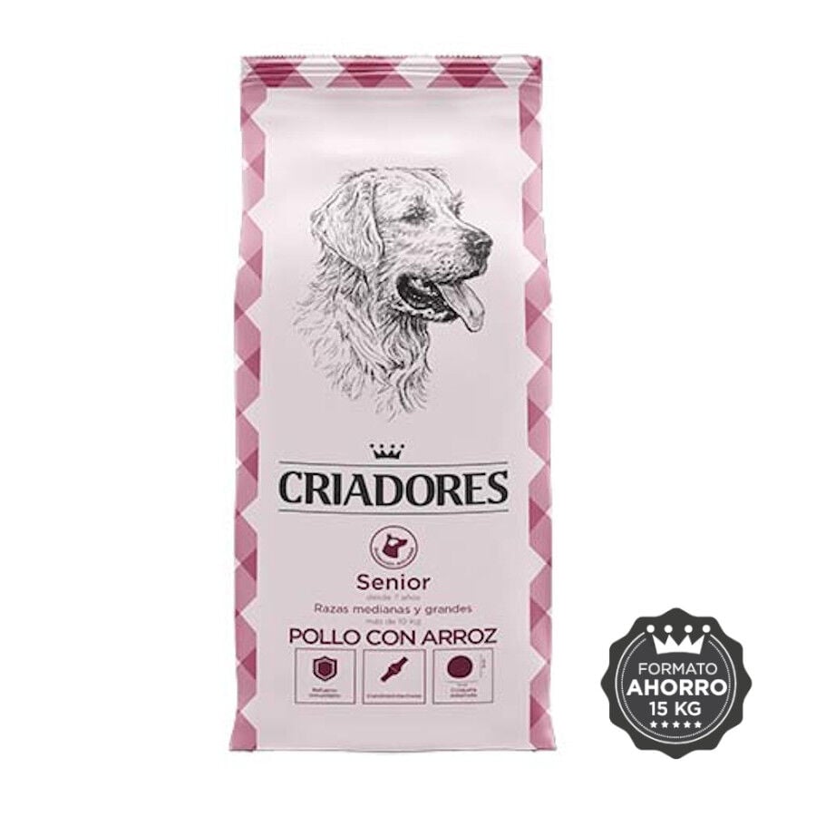 15 kg Criadores Senior Pollo y Arroz pienso para perros de razas medianas y grandes, , large Imagen numero 2