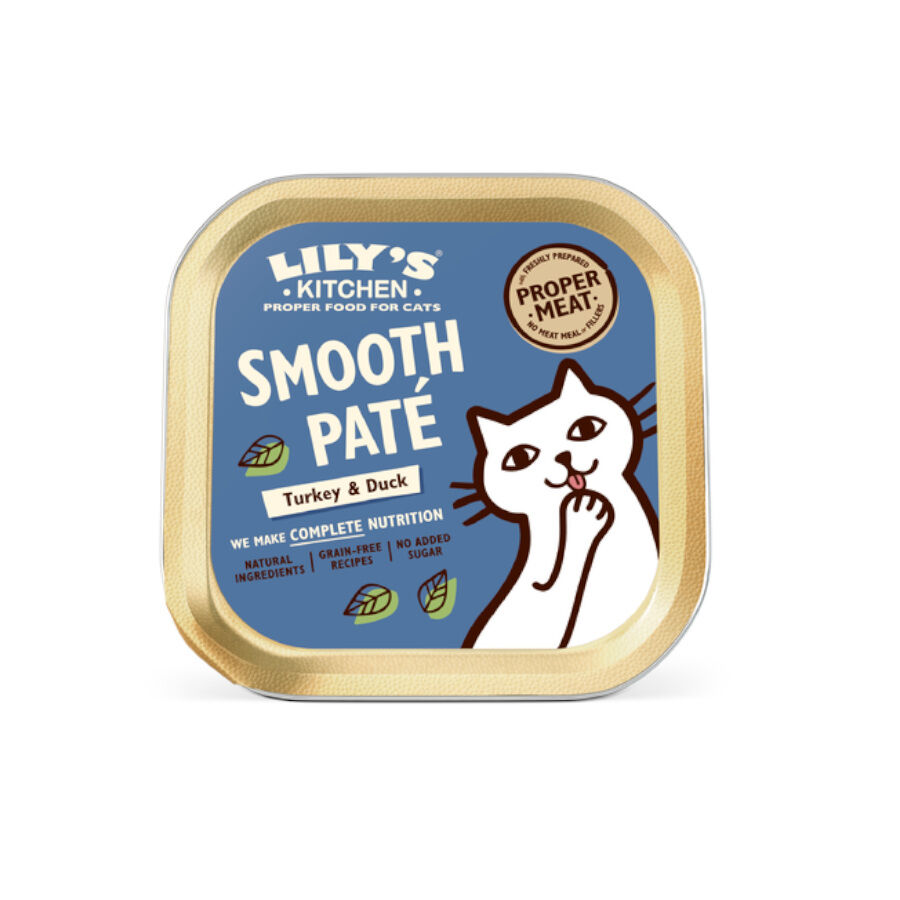 Lily's Kitchen Pavo y Pato en Pat&eacute; Suave tarrina para gatos