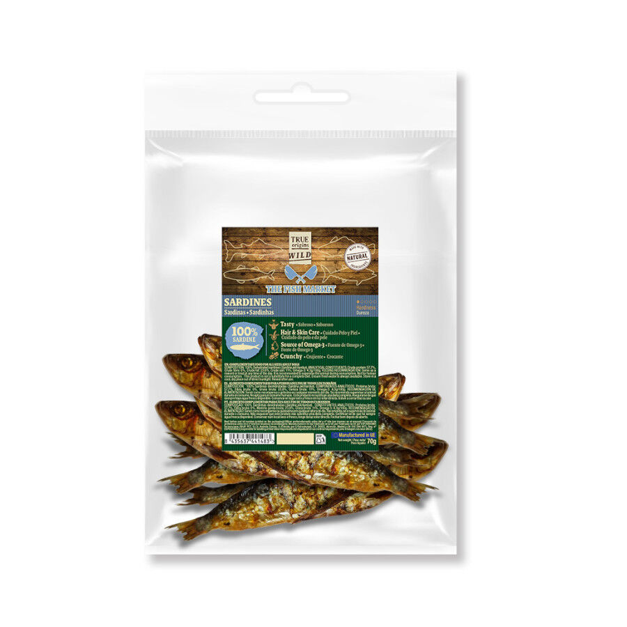 True Origins Sardinas Snack para perros