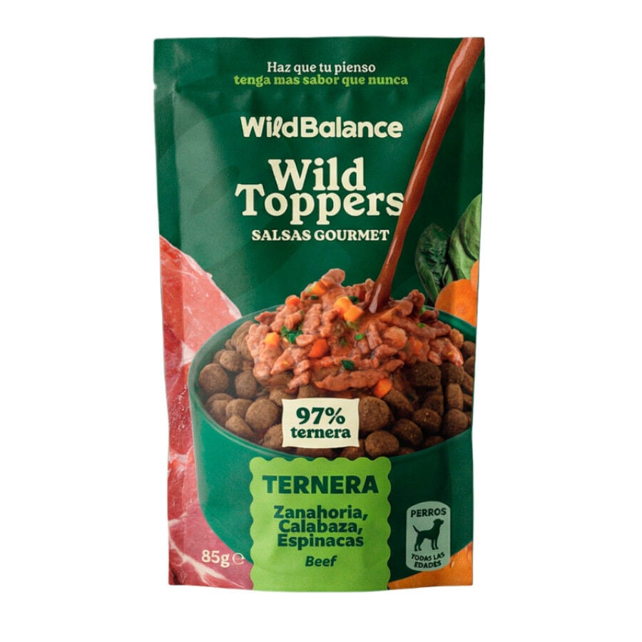 Wild Balance Toppers Ternera salsa para perros