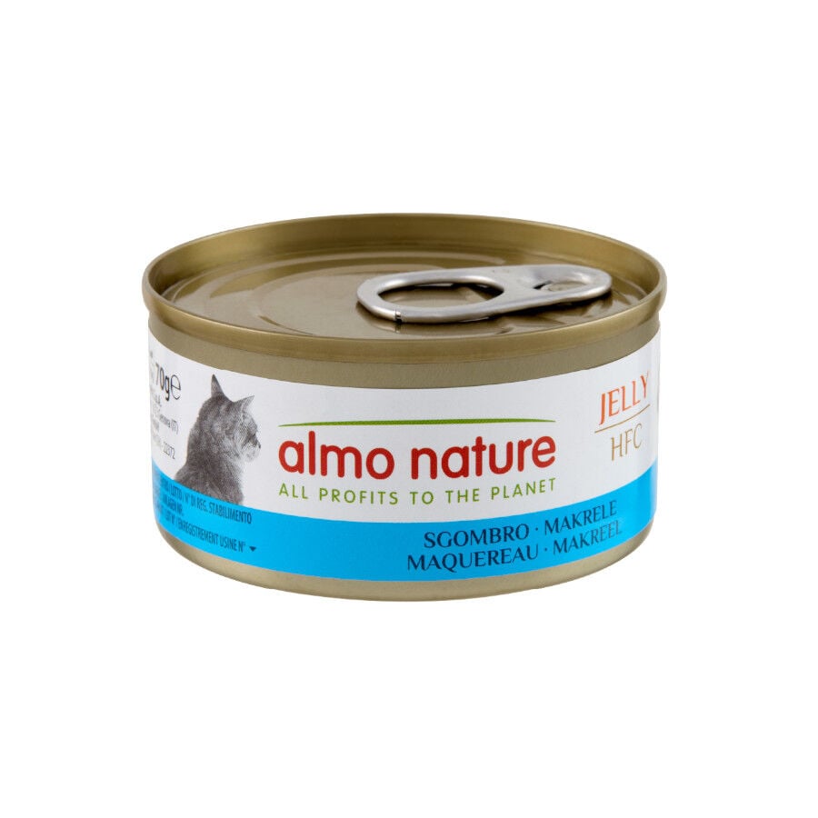 70 g Almo Nature HFC caballa lata en gelatina para gatos , , large indicador imagen numero 1