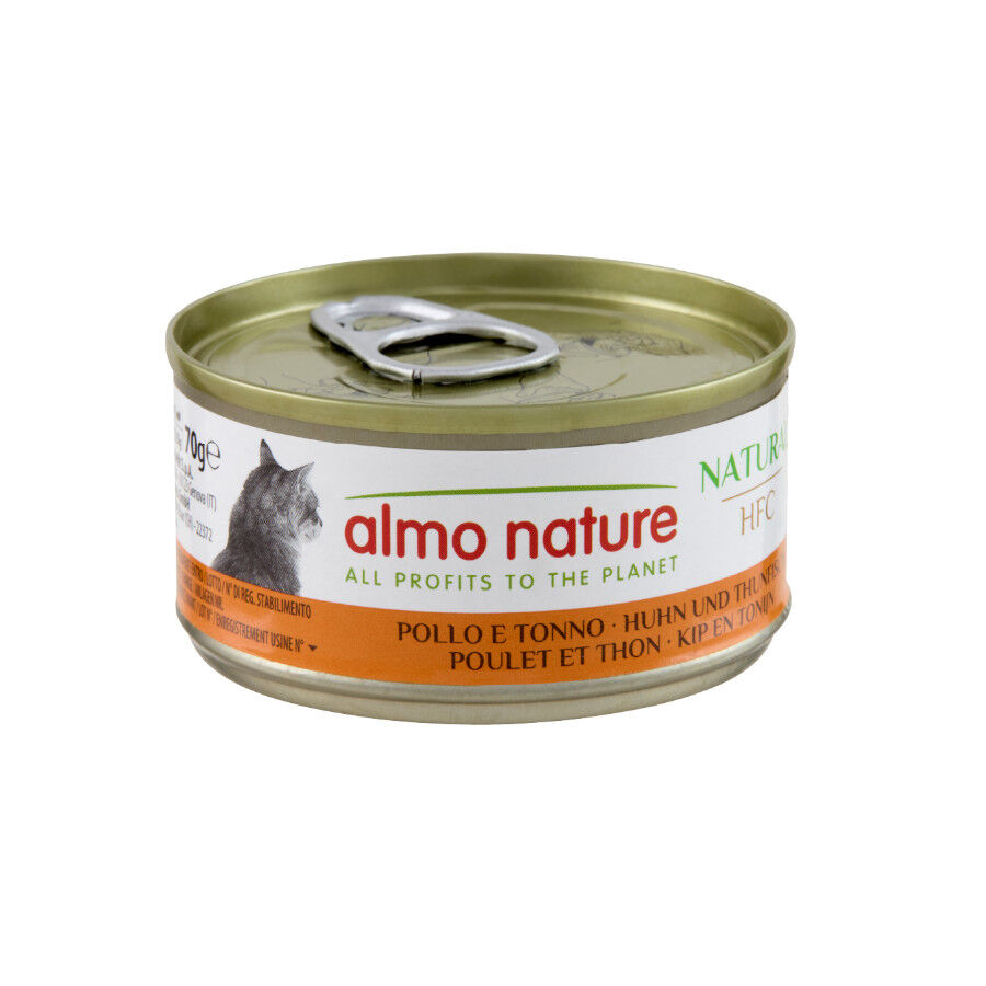 Almo Nature HFC pollo con at&uacute;n lata para gatos