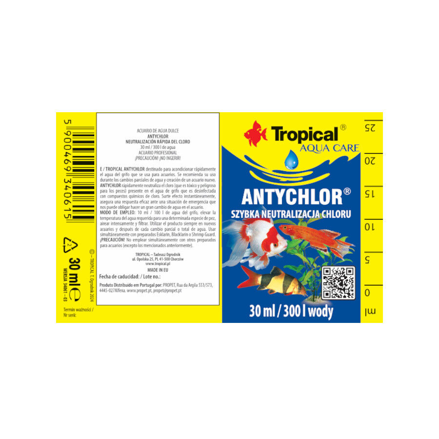 30 ml Tropical AntychlorNeutralizaci&oacute;n R&aacute;pida Del Cloro para acuarios de agua dulce, , large Imagen numero 2