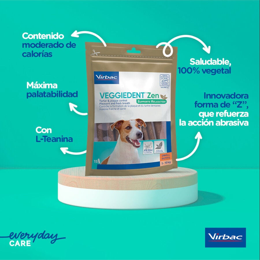 15 barritas Virbac L&aacute;minas Veggiedent Zen XS para perros, , large Imagen numero 4