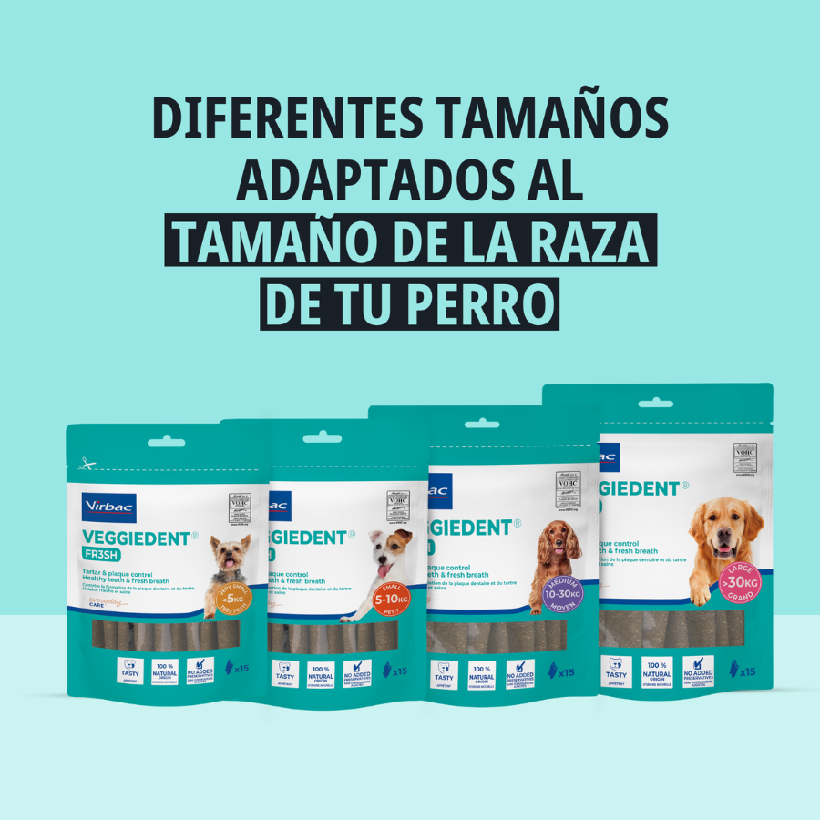 15 barritas Virbac Snacks Dentales VeggieDent Fresh para perros Toy, , large Imagen numero 4