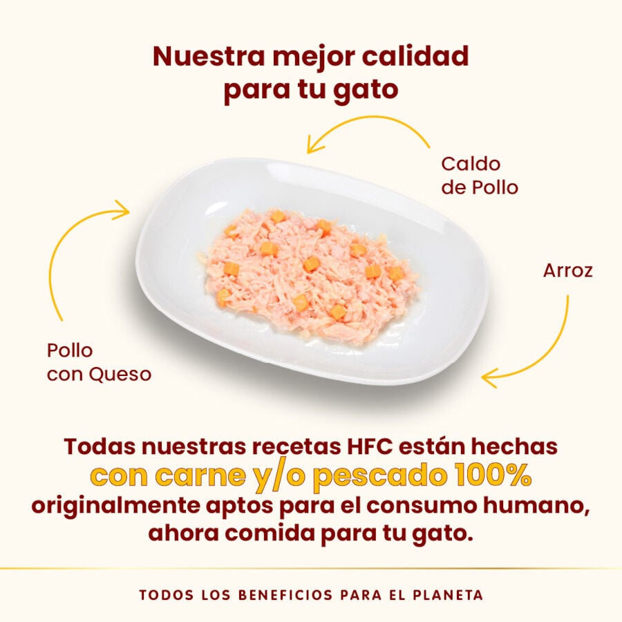 70 g Almo Nature HFC Pollo y Queso para gatos , , large indicador imagen numero 3