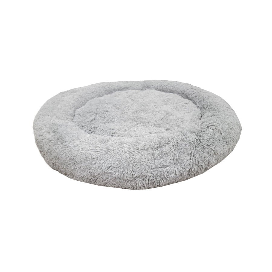 Leeby Cama Donut Anti Estr&eacute;s XXL Gris para personas y perros, , large indicador imagen numero 2