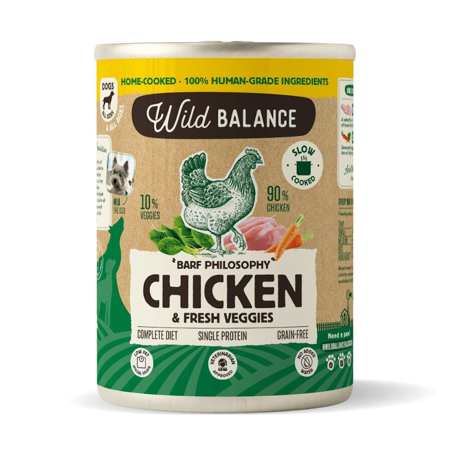 400 g Wild Balance BARF Pollo y Vegetales lata para perros, , large indicador imagen numero 1