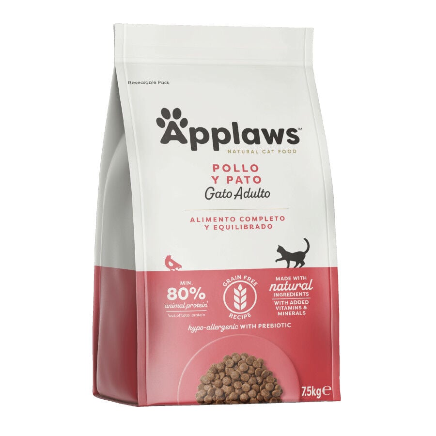 7.5 kg Applaws Pollo y Pato pienso para gatos, , large indicador imagen numero 1