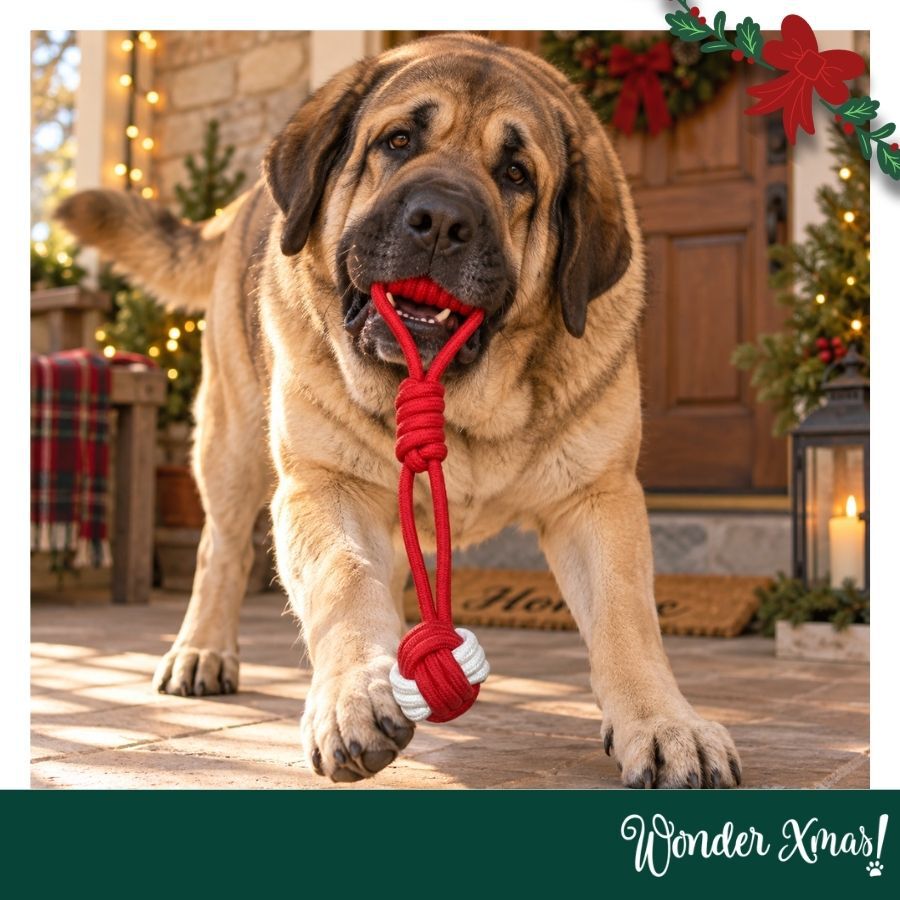 Wonder Christmas Pelota con Cuerda Juguete para perros, , large Imagen numero 2