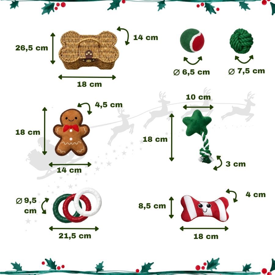 Wonder Christmas Cesta de Juguetes Premium Juguete para perros, , large indicador imagen numero 3