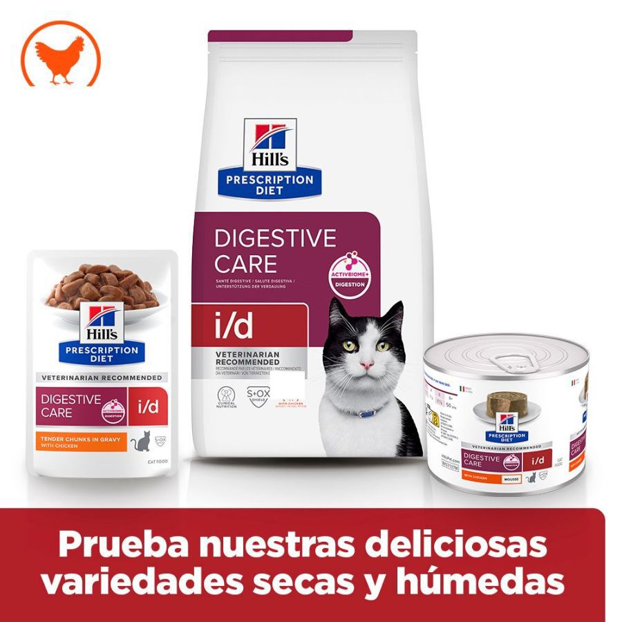 200 g Hill's Prescription Diet i/d Mousse de Pollo lata para gatos, , large indicador imagen numero 5