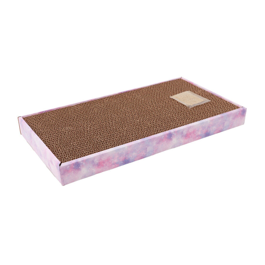 Leeby Fitz tabla rascador de cart&oacute;n rosa para gatos, , large indicador imagen numero 1