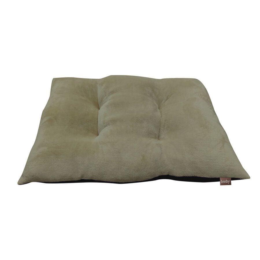 Leeby Coj&iacute;n Acolchado de Terciopelo Verde para perros, , large indicador imagen numero 1