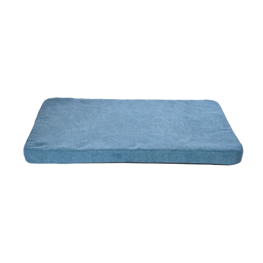 Leeby sof&aacute; de madera con colch&oacute;n azul para perros, , large Imagen numero 6