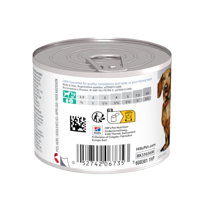 200 g Hill's Science Plan Adult Small & Mini Perfect Weight Mousse de Pavo lata para perros, , large Imagen numero 8