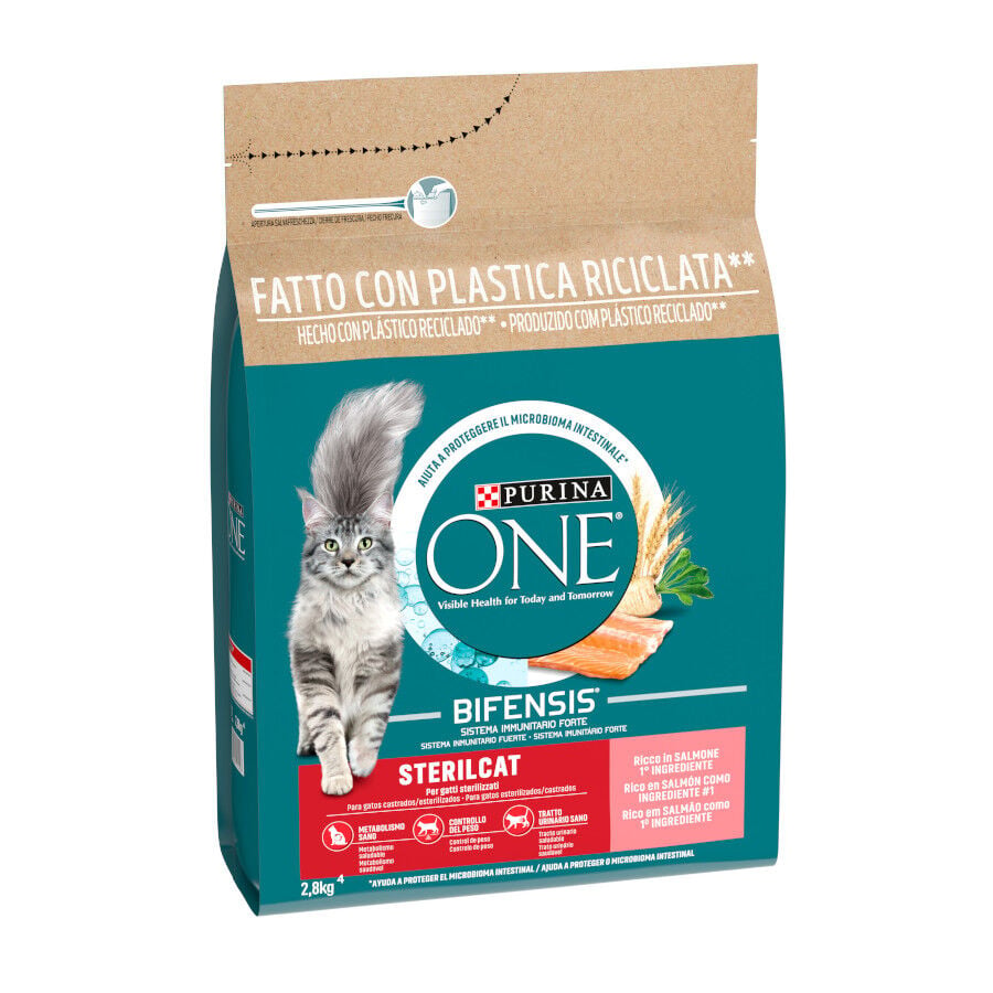 Purina One Adult Bifensis Esterilizado Salm&oacute;n pienso para gatos
