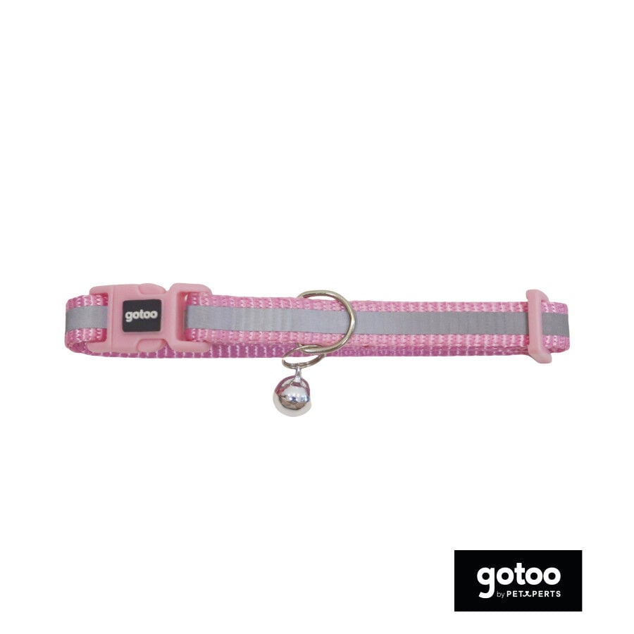 Gotoo Collar reflectante rosa para gatos, , large indicador imagen numero 2