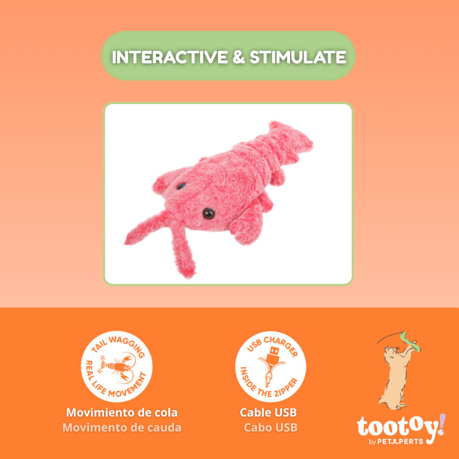 Tootoy! Juguete Interactivo Langosta para gatos, , large indicador imagen numero 3