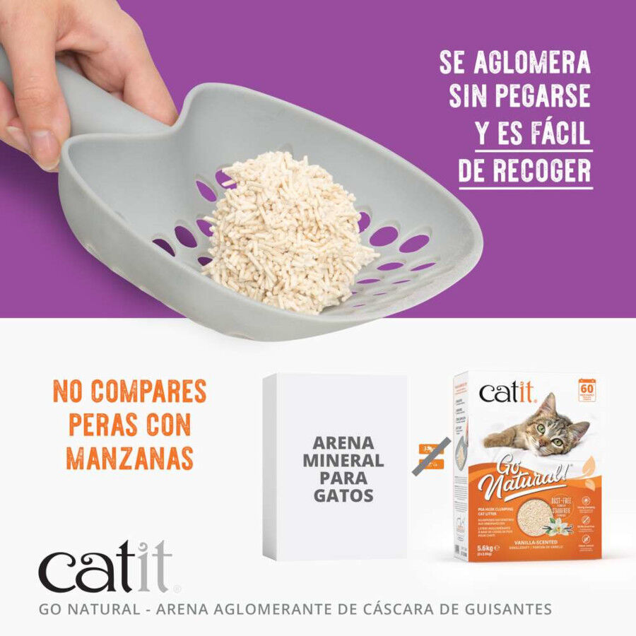 Catit Go Natura! Arena C&aacute;scara Guisante Lavanda para gatos, , large indicador imagen numero 2