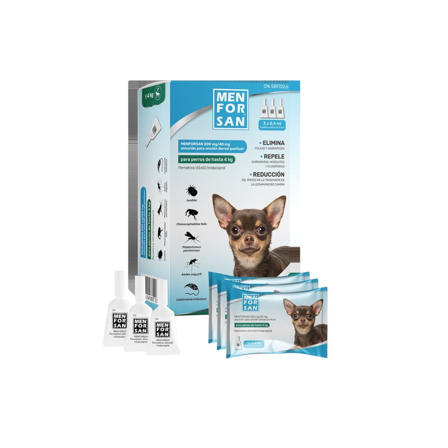 Menforsan Pipetas Antiparasitarias para perros
