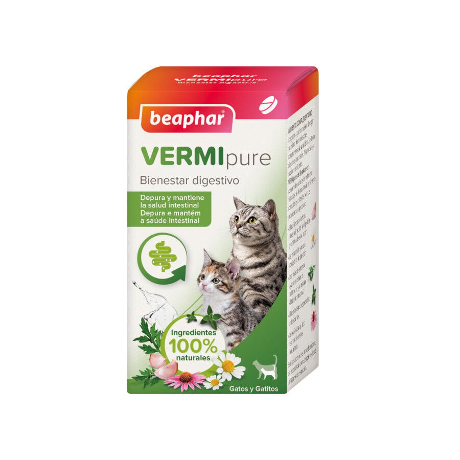 Beaphar antiparasitario interno natural para gatos Imagen numero 1