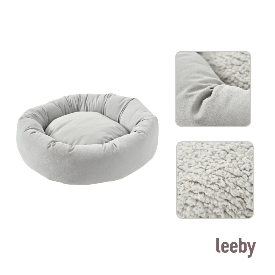 Leeby Cama Donut Gris para gatos, , large indicador imagen numero 6