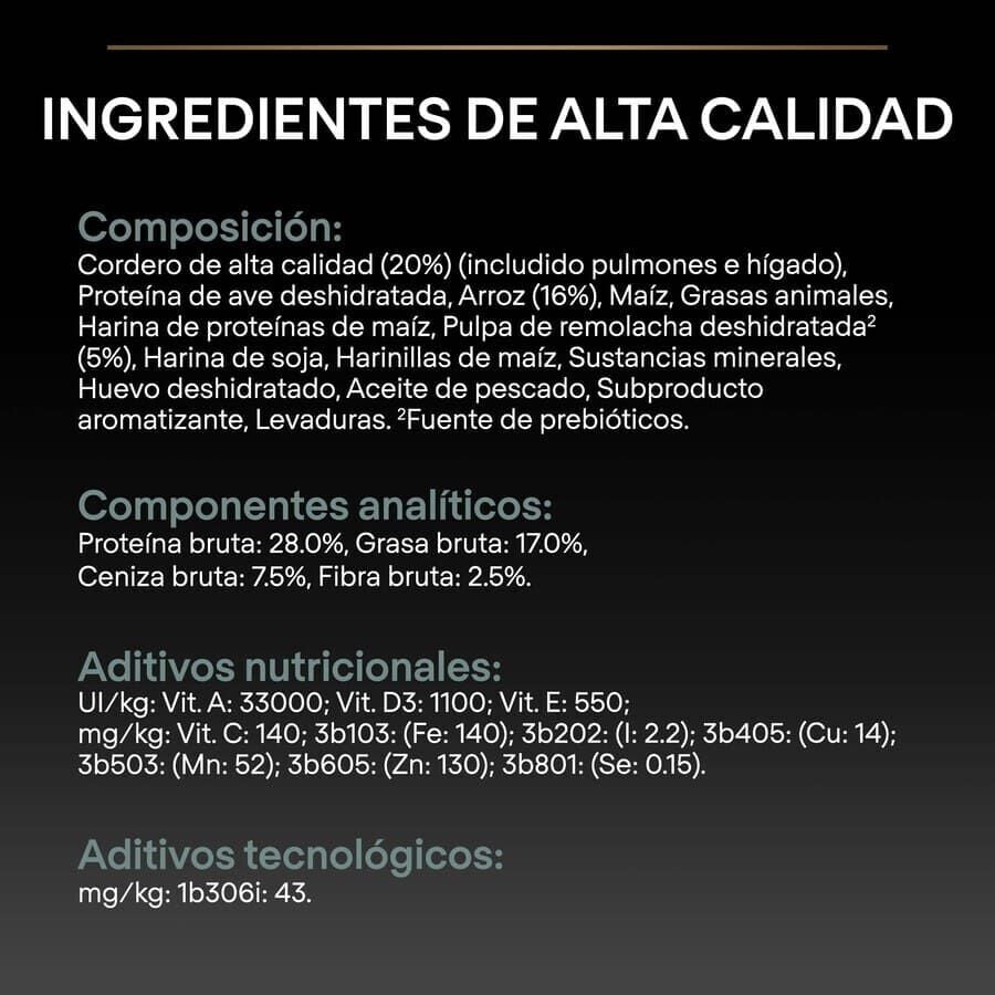 3 kg Pro Plan Adult Small y Mini Digesti&oacute;n Cordero pienso para perros, , large indicador imagen numero 4