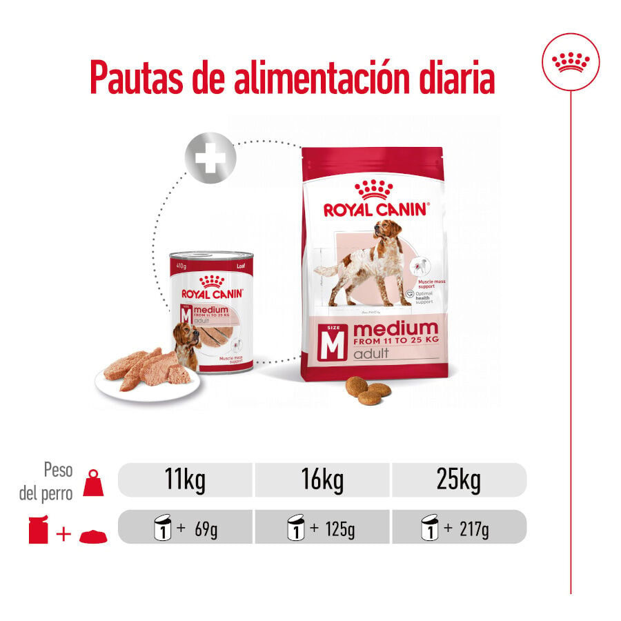 410 g Royal Canin Medium Adult Pat&eacute; lata para perros, , large indicador imagen numero 6