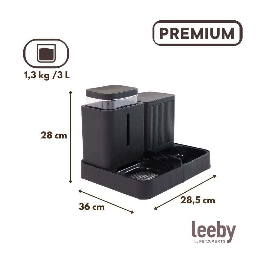 Leeby Comedero Autom&aacute;tico y Dispensador de Agua 2 en 1 para perros y gatos, , large indicador imagen numero 4