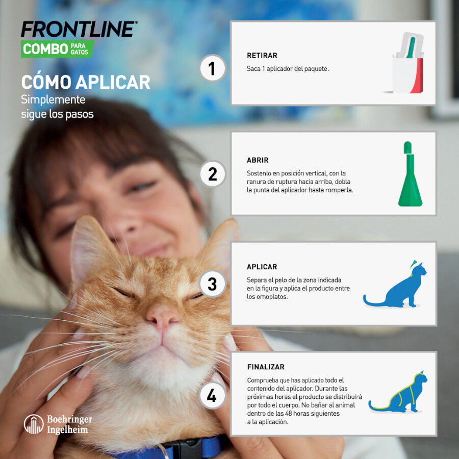 Frontline Combo Pipetas Antiparasitarias para gatos y hurones, , large Imagen numero 6