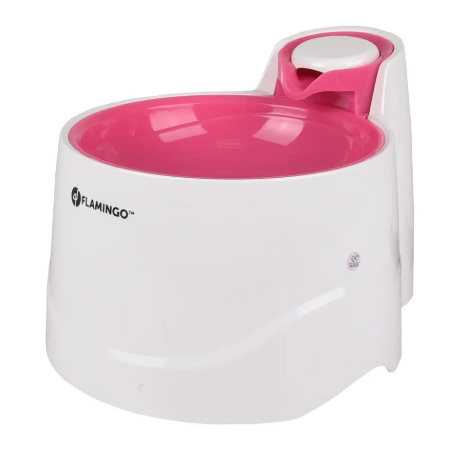 Flamingo Bellagio Bebedero Autom&aacute;tico Blanco y Rosa para perros y gatos, , large indicador imagen numero 1