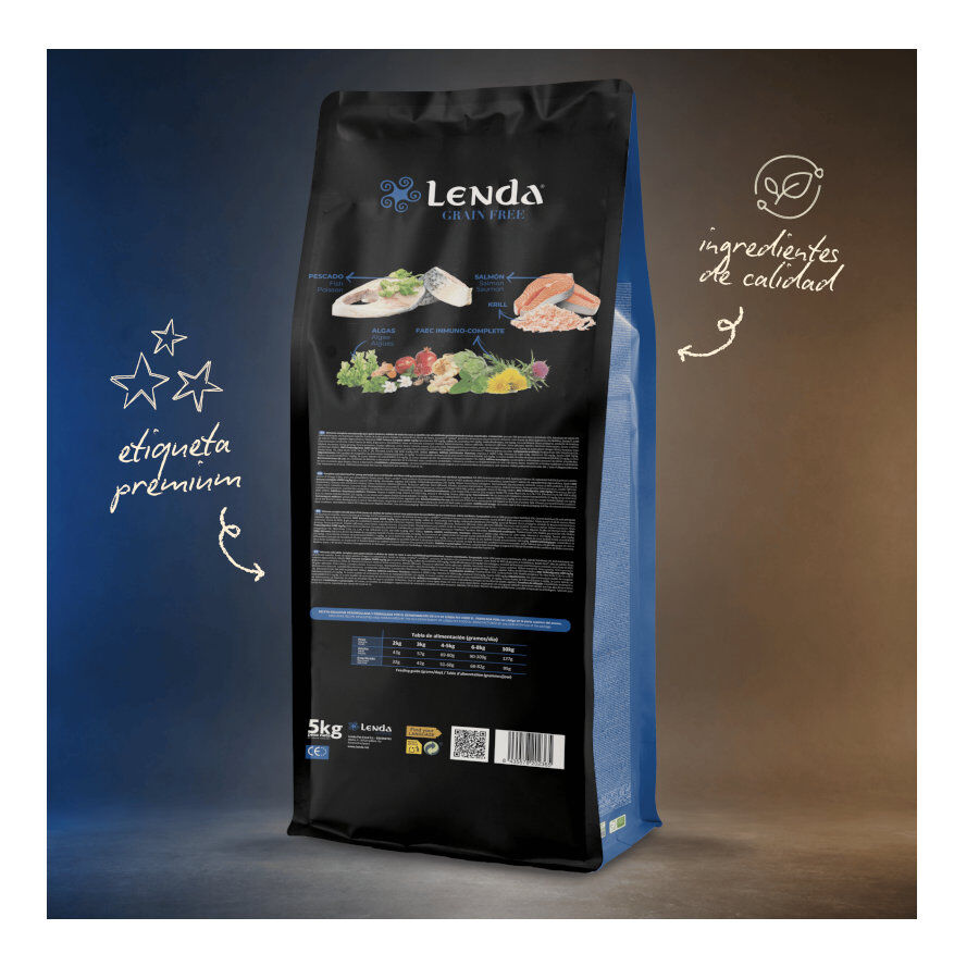 5 Kg Lenda Grain Free Pescado Blanco pienso para gatos, , large indicador imagen numero 3