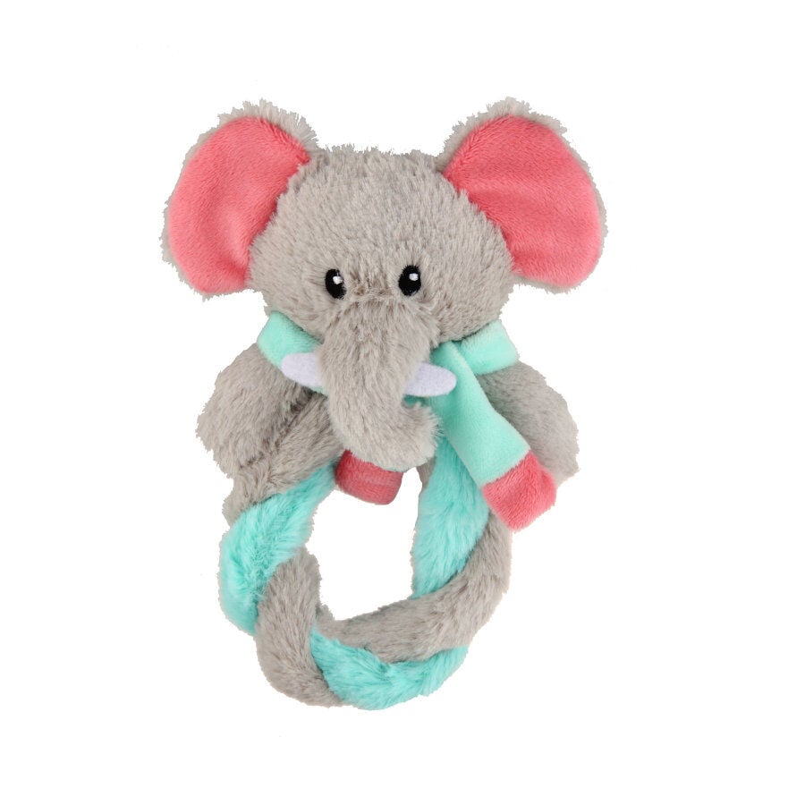 Tootoy! Puppy Elephant Ring Cuddler peluche para perros, , large Imagen numero 2
