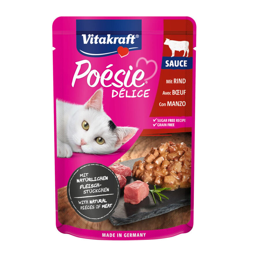 Vitakraft Po&eacute;sie Pouch ternera comida para gatos Imagen numero 1