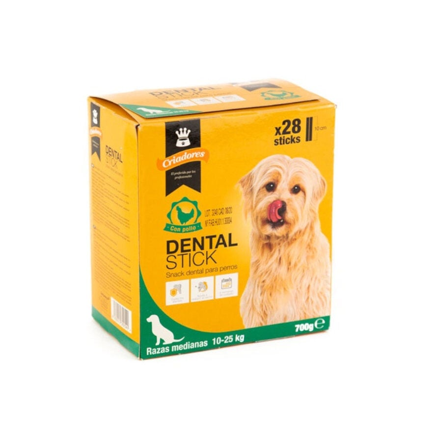 Criadores Dental Stick pollo para perros medianos Imagen numero 1