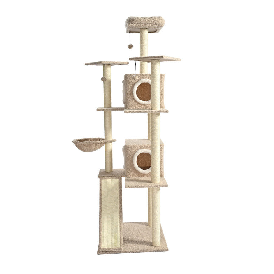 Leeby Boucle Collection &Aacute;rbol rascador con camas y juguetes para gatos, , large Imagen numero 1