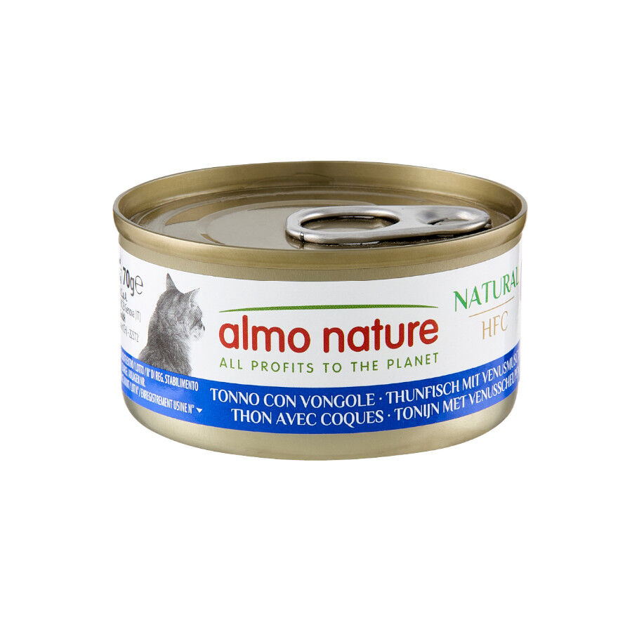 Almo Nature HFC Natural At&uacute;n y Almejas lata para gatos