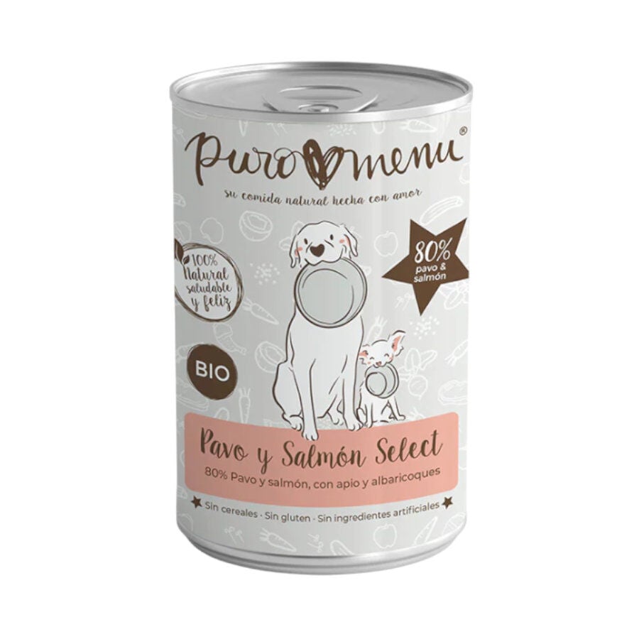 Puromenu Pavo y Salm&oacute;n Bio Lata para perros