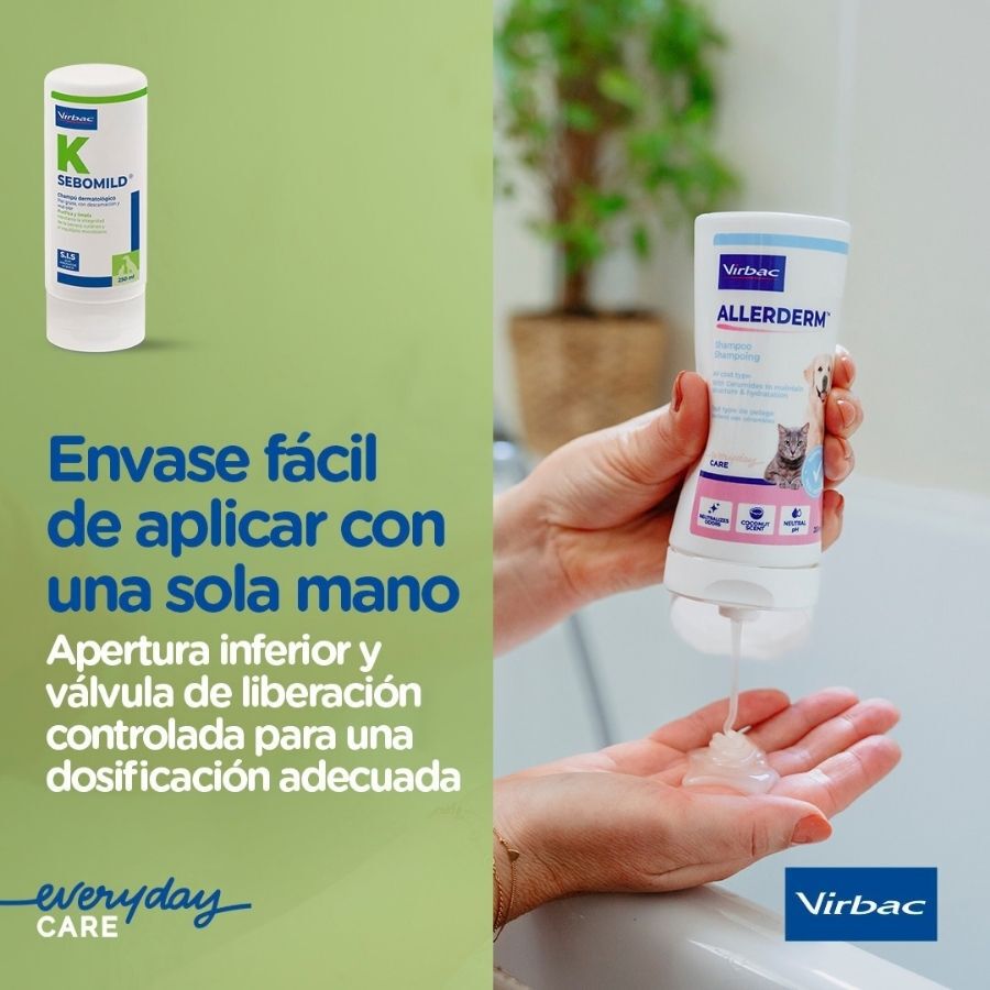 Virbac Sebomild Champ&uacute; para pieles grasas en perros y gatos, , large Imagen numero 2