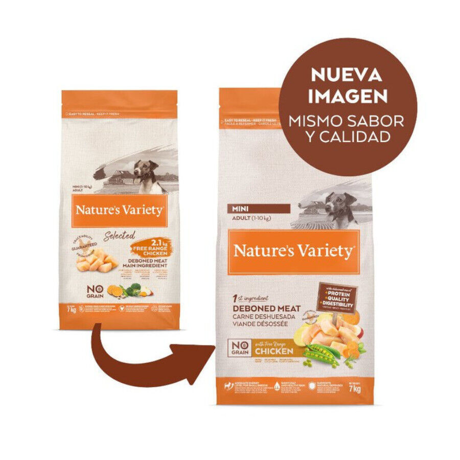 7 kg Nature's Variety No Grain Adult Mini Pollo pienso para perros, , large indicador imagen numero 2