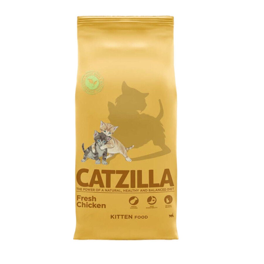 6 kg Catzilla Kitten Pollo pienso para gatos, , large indicador imagen numero 1