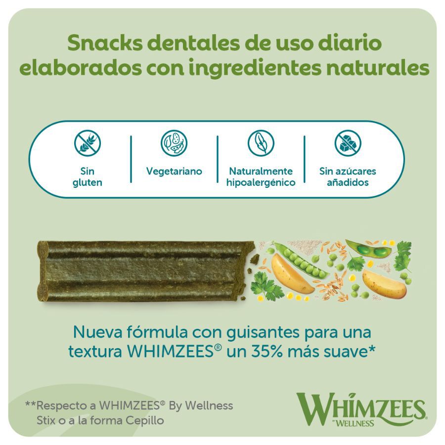 14 barritas Whimzees Snacks Dentales Soft Value Bags M para perros, , large indicador imagen numero 4