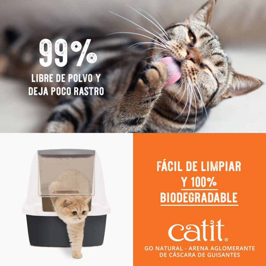 Catit Go Natura! Arena C&aacute;scara Guisante Vainilla para gatos, , large Imagen numero 6
