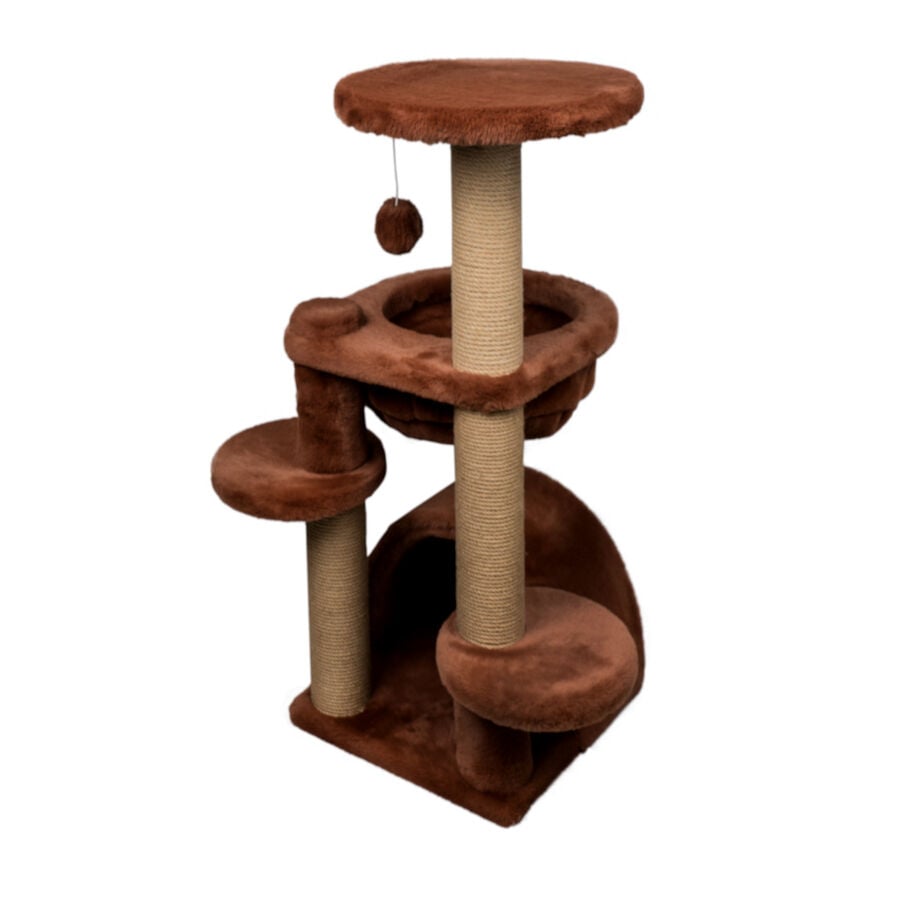 Catshion Amber &Aacute;rbol Rascador con Cueva Canela para gatos, , large indicador imagen numero 4