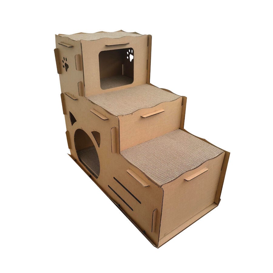 Catshion Escalera Grande Rascador de Cart&oacute;n para gatos, , large indicador imagen numero 2