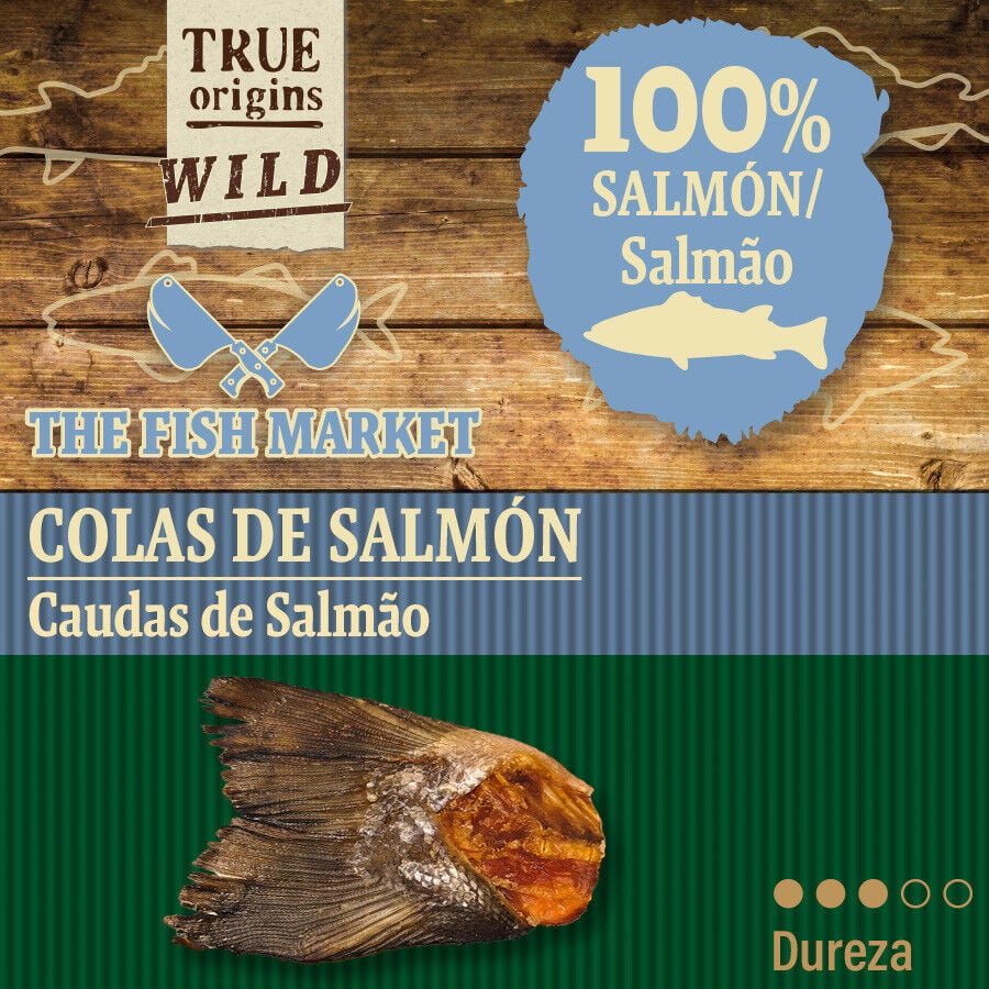 90 g. True Origins Cola de Salm&oacute;n Snack para perros, , large indicador imagen numero 4